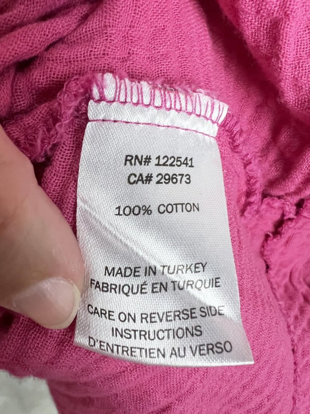 Kozan Harley gauzy cotton midi dress Raspberry Pink oversized lagenlook boho L - Picture 9 of 10